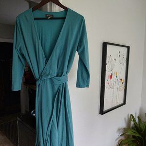 Ibex merino wool wrap dress